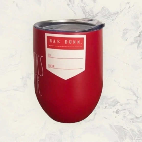 NWT! Rae Dunn SANTA’S HELPER Beverage‎ Tumbler - Picture 2 of 4